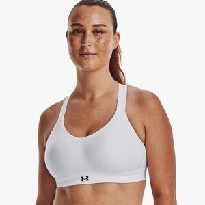 Under Armour Women's Sports Bra Continuum Mid Impact  White /Metallic Size 2X